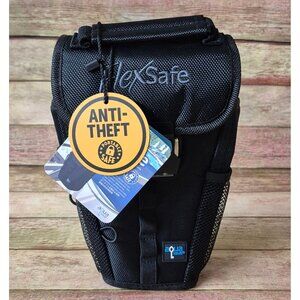 NEW AquaVault FlexSafe Anti-Theft Portable Travel Safe Combination Lock Black